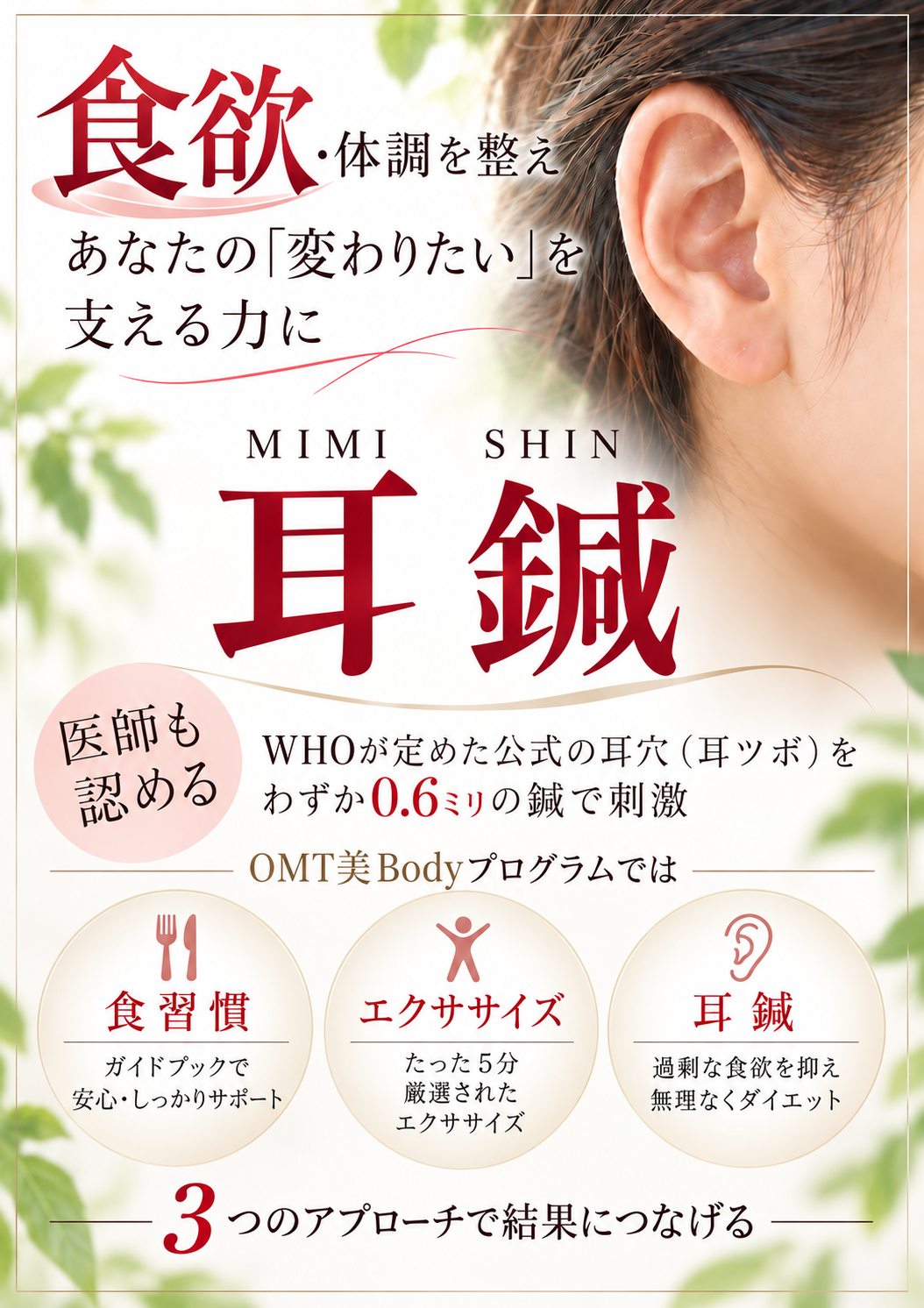 耳鍼ダイエット
耳ツボダイエット
